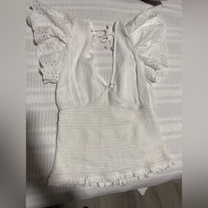 Express White Textured top